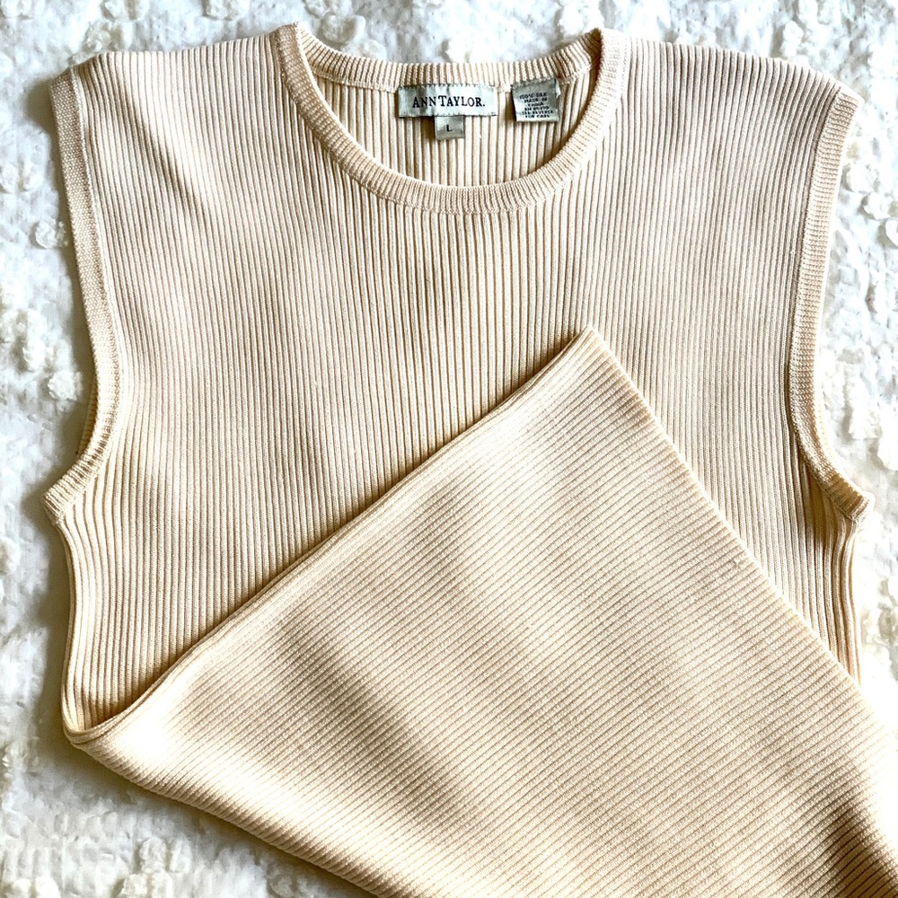 Ann Taylor Women’s Silk Tank - Size L